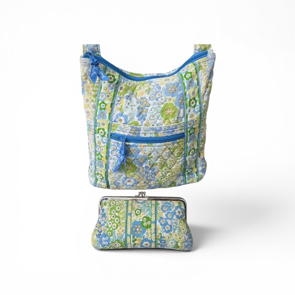 Vera Bradley Handbags - Vera Bradley English Meadow Hipster Crossbody Bag & Kisslock Wallet Set